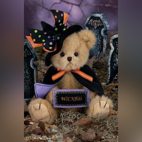 The Bearington Collection 10" Tricky Nikki Brown Plush Bear 181327 NWT - Picture 1 of 3